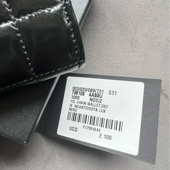 NWT YSL Lambskin Quilted Le Maillon Bag - Picture 12 of 15